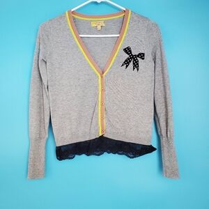 Princess Vera Wang Cardigan Sweater Girl's Size XS Ruffle Hem